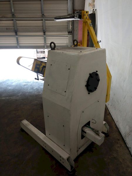1,100 LB X 16" GSW MODEL #MHM0.5/1250SO SERVO MOTORIZED COIL REEL UNCOILER, NEW 1996: STOCK 1298