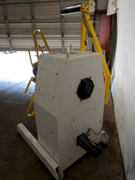 1100 LB X 16" GSW MODEL #MHM0.5/1250SO SERVO MOTORIZED COIL REEL UNCOILER, NEW 1999: STOCK 12985