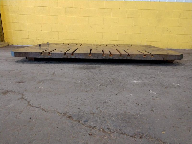 96" X 60" T-SLOTTED BOLSTER PLATE / LAYOUT SURFACE PLATE: STOCK #12681