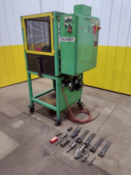 2.5" JR AUTOMATION TUBE DEBURRING & ID CHAMFERING MACHINE: STOCK #19033