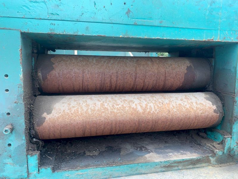 20,000 LB X 30" X .500" YODER COIL CRADLE & STRAIGHTENER FEED LINE: STOCK #13050