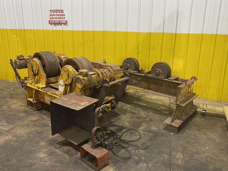 60 TON WELDWIRE MODEL #WER-60 POWERED TANK TURNING ROLLS WITH IDLER: STOCK #16906