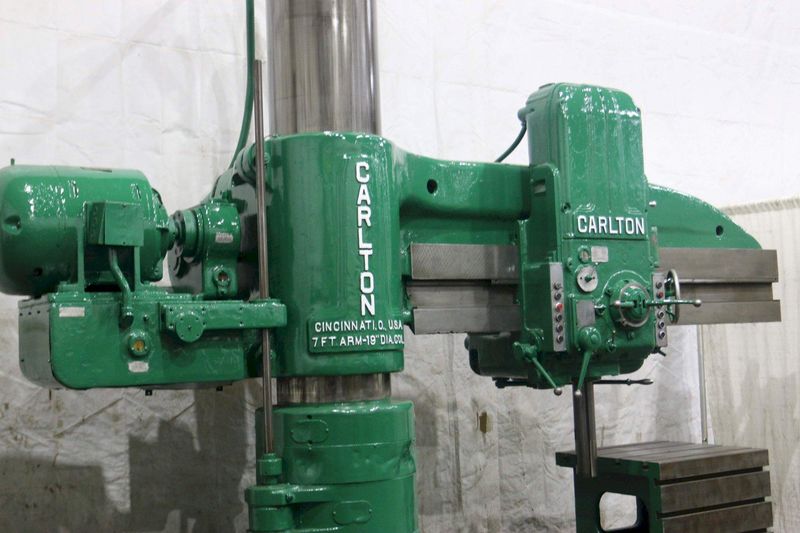 7' X 19" CARLTON MODEL #4A RADIAL DRILL: STOCK #70385