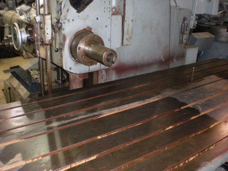 5" LUCAS MODEL 542B120 HORIZONTAL TABLE TYPE BORING MILL: STOCK # 62644