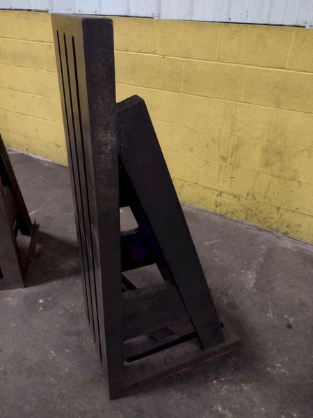 (2) 24"L x 16"W x 49"H SET OF 2 STEEL ANGLE PLATES: STOCK 17142