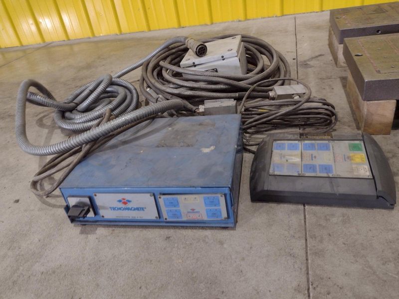 14" x 29" TECNOMAGNETE MODEL #QX408UMK6 MAGNETIC SURFACE CHUCK & CONTROLS: STOCK #20551
