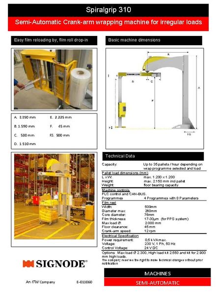 Stretch Wrapping Machine, Signode