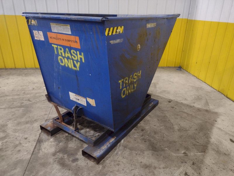 1 YARD X 6,000 LBS VESTIL MODEL #D-HOP-100-HD SELF DUMPING HOPPER: STOCK #22489