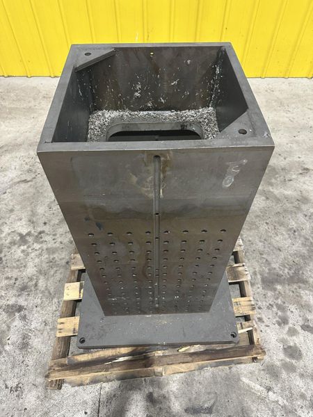 18" X 18" X 39 1/2" HIGH STEEL SET UP WORK HOLDING TOMBSTONE: STOCK #22224