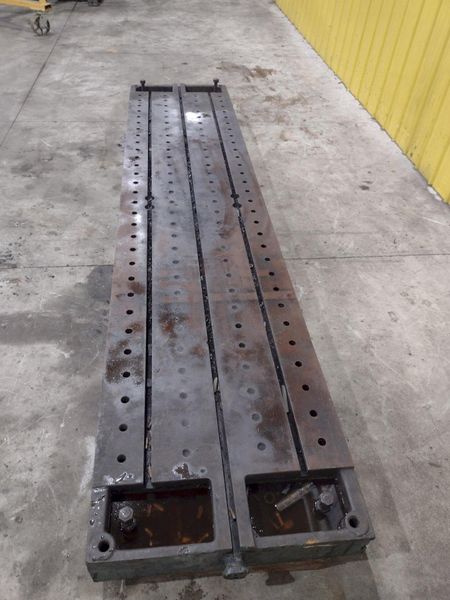 138" X 30" X 6.25" T-SLOTTED LAYOUT PLATE / TABLE: STOCK #23626