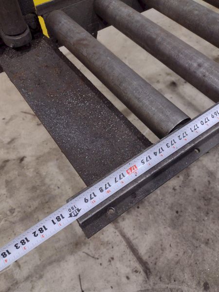 180" LONG X 19" WIDE X 39" ROLLER CONVEYOR: STOCK #21841