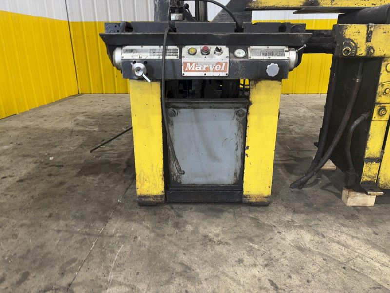 18” X 20” MARVEL MODEL #81/M4 AUTOMATIC MITRE HEAD VERTICAL BAND SAW & FEED TABLE: STOCK #23277