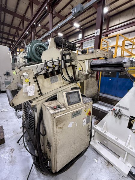 24,000 lbs. x 32" Width Minster Coil Reel and Minster Powered Straightener,  Model#MRH20-38S & M
