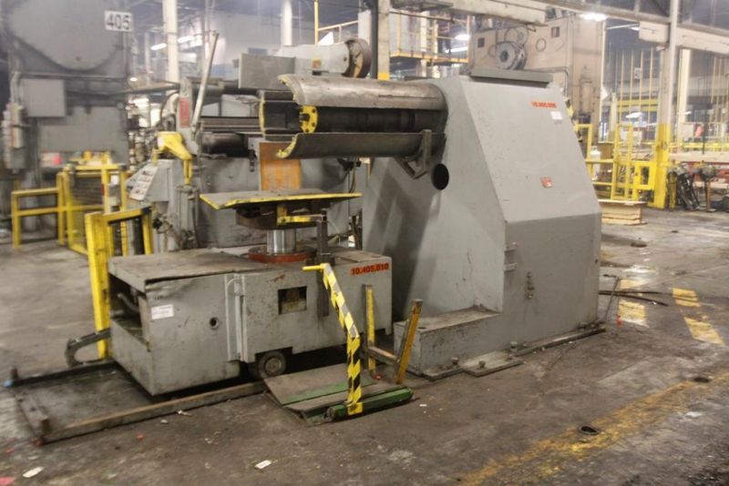 20000# X 42' X .060' AUTOMATIC FEED COIL REEL, CAR, & STRAIGHTENER: #64