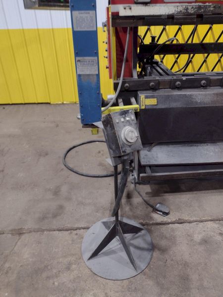 50 TON x 6' AMADA MODEL #RG50 HYDRAULIC PRESS BRAKE NC9-EX CONTROL, 1987: STOCK #19273