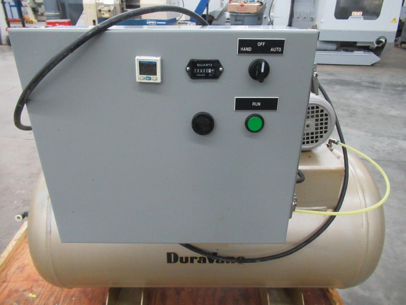Dekker Vacuum Technologies Duravane Vacuum Pump Model RML010T1-01-AS, Rotary Vane Pump with Tank - Single Phase