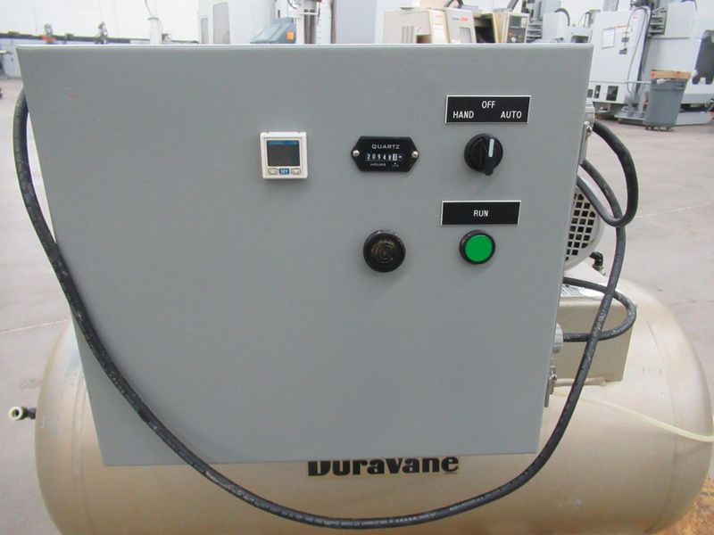 Dekker Vacuum Technologies Duravane Vacuum Pump Model RML010T1-01-AS, Rotary Vane Pump with Tank - Single Phase