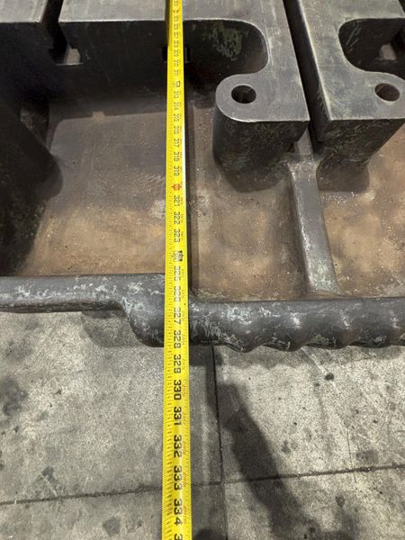 24' X 4' HEAVY DUTY T-SLOTTED PLANER MILL TABLE / FLOOR PLATE: STOCK #23014