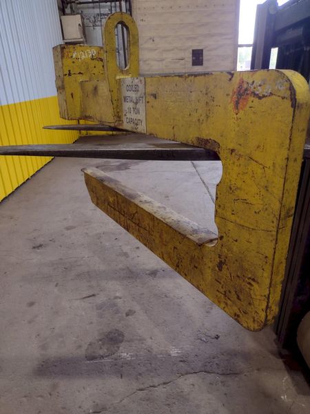 20,000 LB 10 TON X 60" BUSHMAN MODEL 624 COIL LIFTER C-HOOK: STOCK #12130