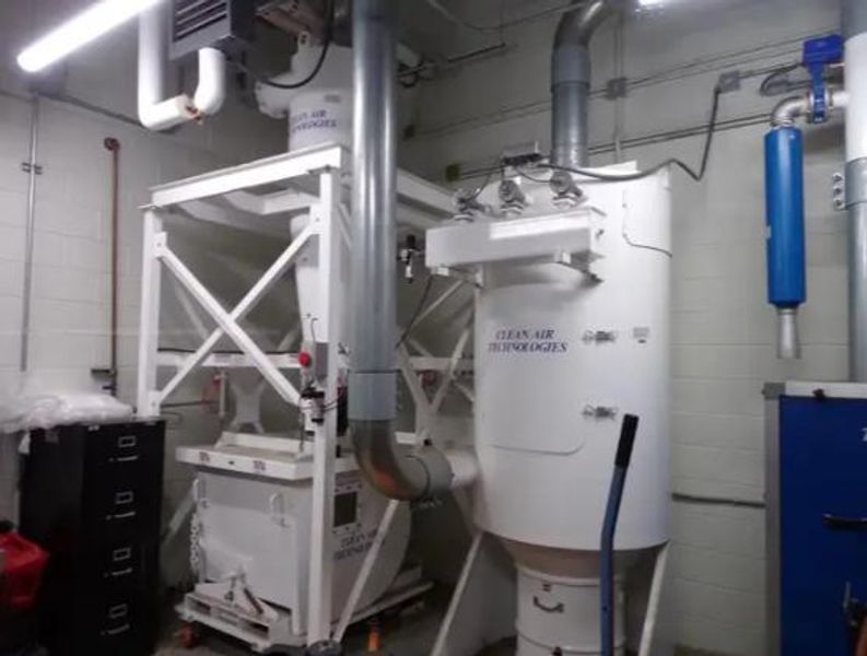 40 HP x 4 STATION CLEAN AIR TECHNOLOGIES / EUROVAC INDUSTRIAL TRANSIT & BUS CENTRAL VACUUM SYSTE