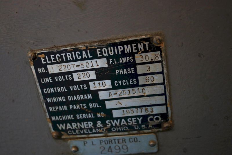 #3 WARNER & SWASEY MODEL #2200  TURRET LATHE STK #76268