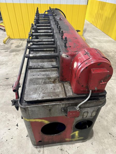 12 STAND X 1.375" TISHKEN MODEL #12-MLW1-3/8 ROLLFORMER 8" ROLL SPACE: STOCK #20529