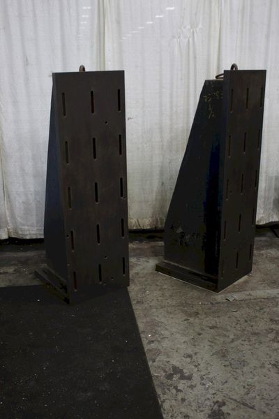 1 SET OF 20" X 63" CUSTOM SLOTTED ANGLE PLATES: STOCK #75783