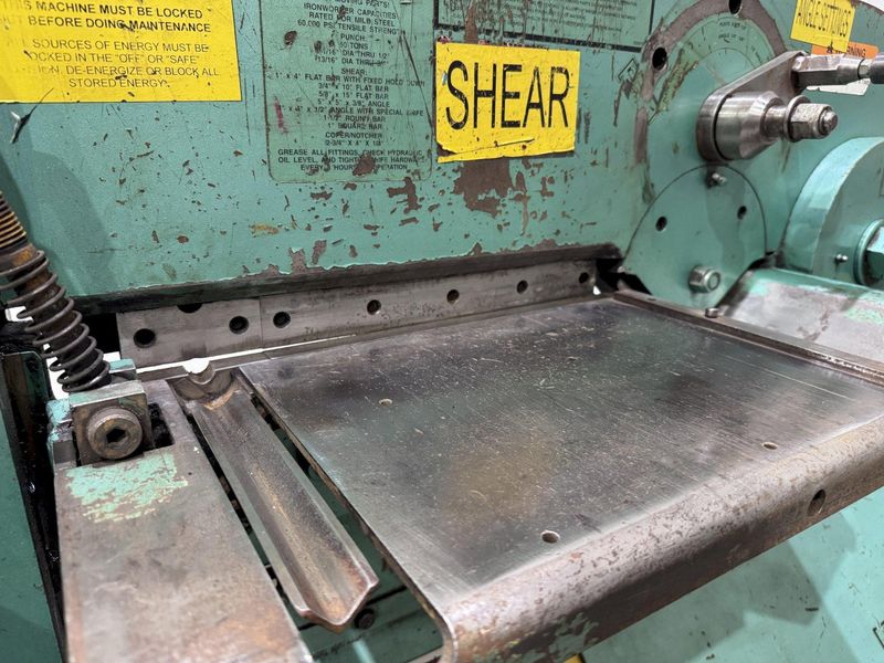 50 TON PIRANHA P3 HYDRAULIC IRONWORKER: STOCK #80707