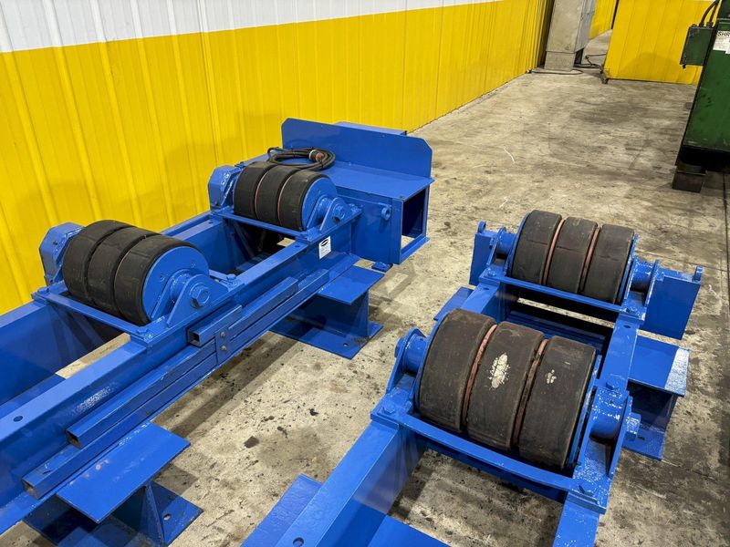 40 TON (80,000 LBS) WELD-WIRE MODEL #WWR-20 POWERED TANK TURNING ROLLS, 1 DRIVE & 3 IDLERS: STOC