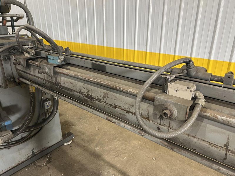 12" X 12" LOGEMANN MODEL #1212 HYDRAULIC SCRAP METAL BALER / BRIQUETTER: STOCK #11504