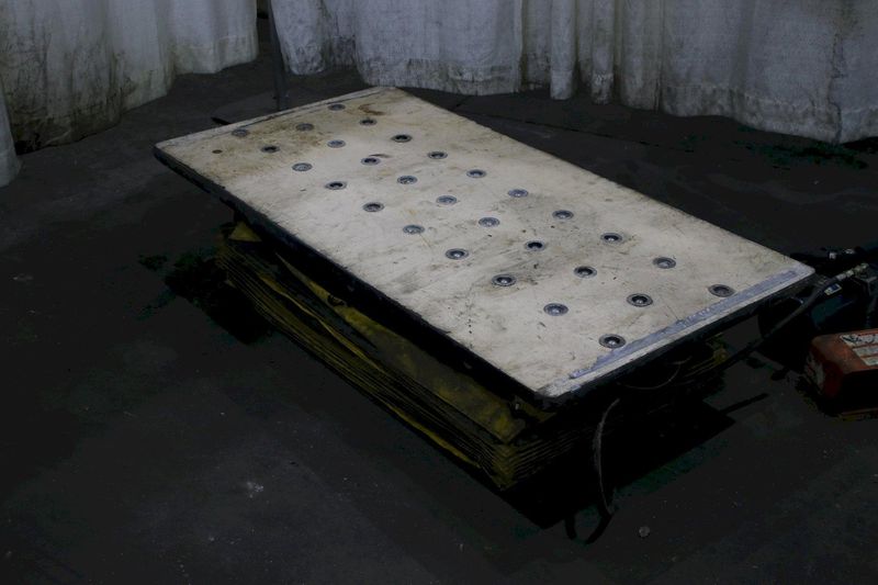 660 LBS BISHAMON SCISSOR LIFT TABLE HYDRAULIC: STOCK #74802