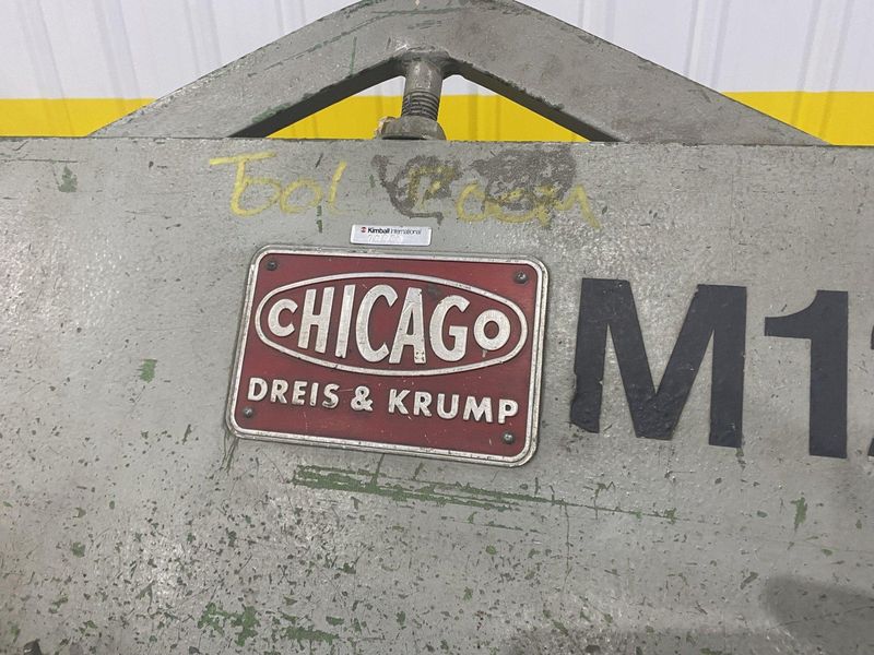 48" X 14 GA CHICAGO DREIS & KRUMP MODEL #BPO-414-6 BOX & PAN FINGER BRAKE: STOCK #19836
