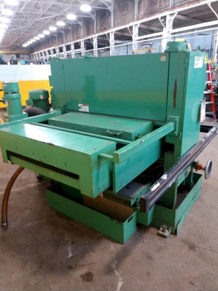 36" AEM MODEL CS360 SINGLE HEAD MULTI-DIRECTIONAL BELT GRINDER DEBURRING FINISHER: STOCK 11089
