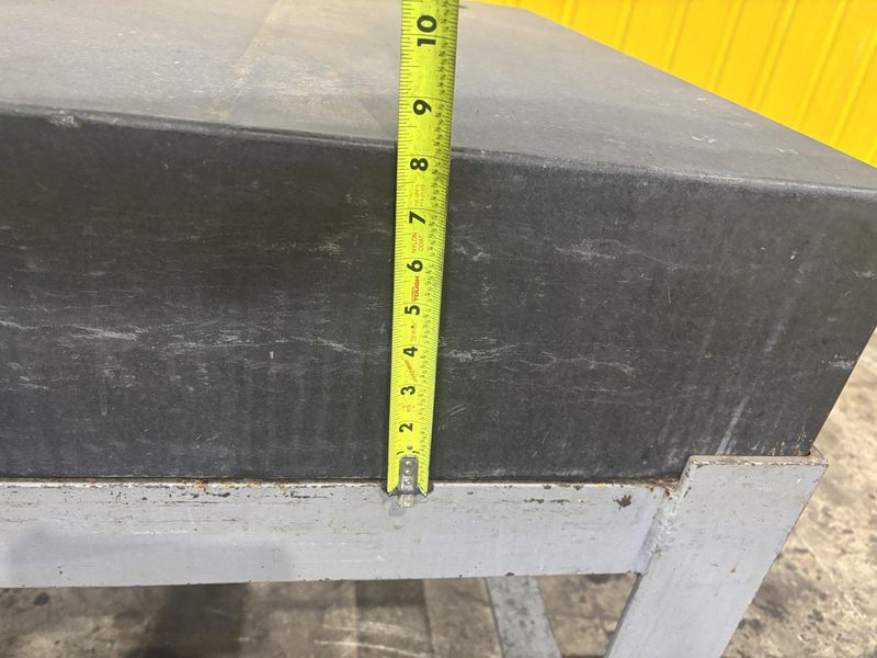 60" X 36" X 8" JC BUSCH PRECISION LAYOUT BLACK GRANITE SURFACE PLATE ON STAND: STOCK #22773