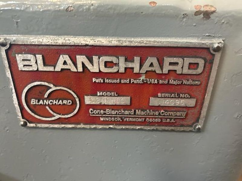 Blanchard #32HD-60, 200 HP, 60" Geared Head Vertical Spindle Rotary Surface Grinder, 73', Certif