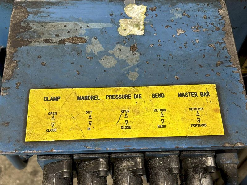 2" WALLACE MODEL #1002 PROGRAMMABLE HYDRAULIC PIPE & TUBE BENDER: STOCK #23183