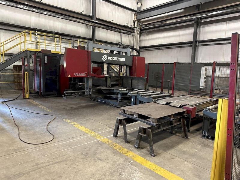 41" X 18" VOORTMAN BEAM LINE, VB1050 SAW,  V630DRILL & V808 PLASMA COPER ROBOT, NEW 2016: STOCK