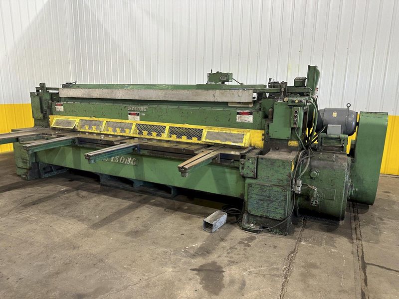 12' X 1/2" WYSONG MODEL #1250 MECHANICAL POWER SQUARING SHEAR: STOCK #19618