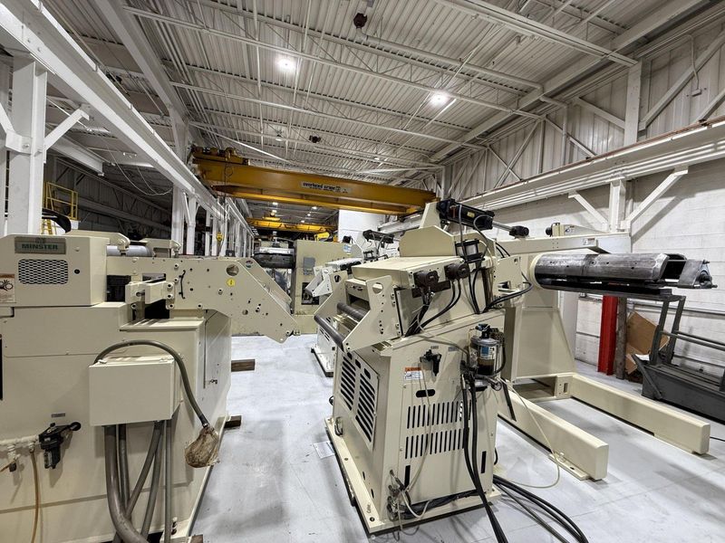 24,000 lbs. x 32" Width Minster Conventional Heavy Duty Servo Coil Feed Line, Model MRH20-38S /