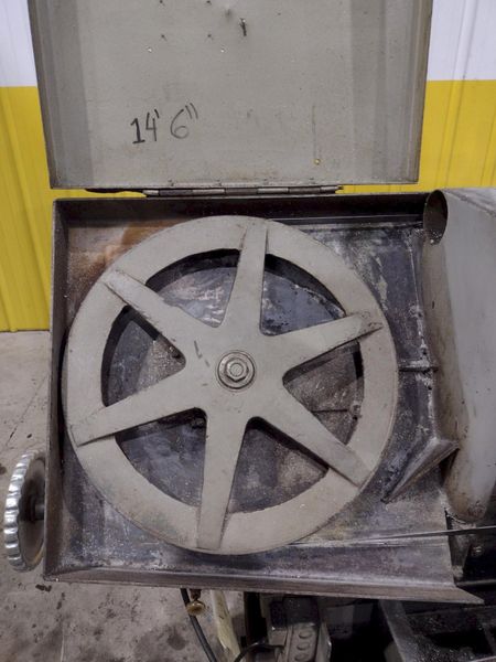 15" X 17" WF WELLS MODEL #F-15 TWIN POST HORIZONTAL BANDSAW: STOCK #22132