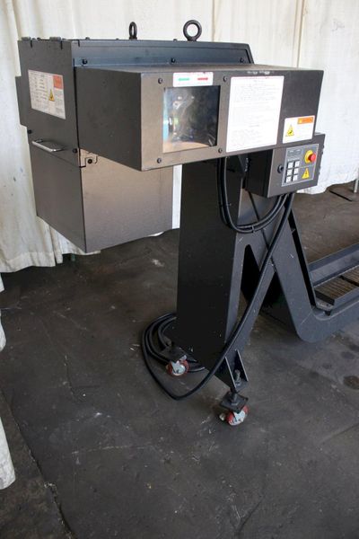 9" X 48" SHINJIN MT TECH INCLINDED CHIP CONVEYOR: STOCK #75472