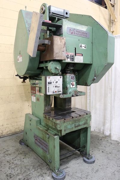 45 TON PRECISION INDUSTRIES (FEDERAL) OBI BACK GEARED PRESS: STOCK #71635