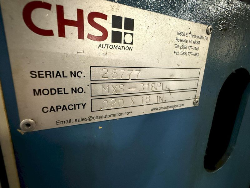Nidec-CHS Automation Servo Feed Straightener - 18" Maximum Coil Width