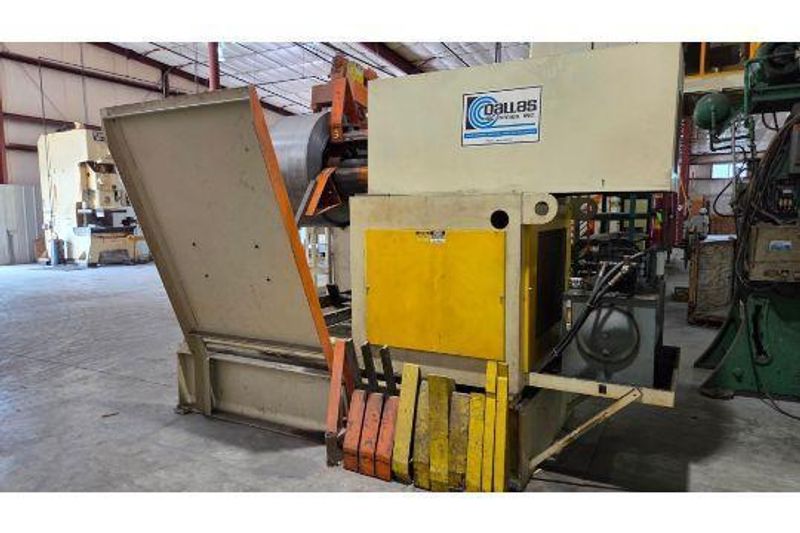 15,000 lbs. x 42" Dallas Coil Reel and Dallas Powered Straightener Available For Sale!