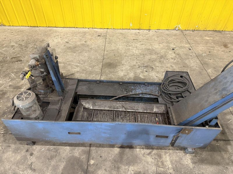 7" WIDE x 36" TURBO CONVEYOR MODEL #6475-8954 COOLANT & CHIP CONVEYOR SYSTEM: STOCK #18508