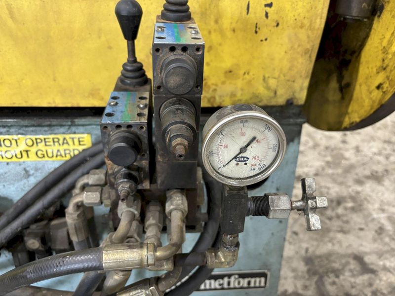 10,000 LBS X 36" METFORM MODEL #MCO1421-1 PULL OFF UNCOILER COIL REEL, NEW 1997: STOCK #21328