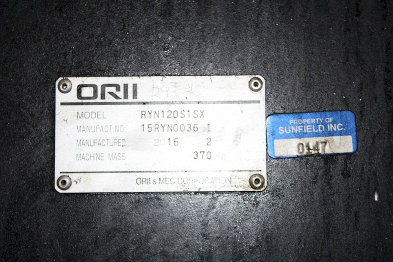 ORII MODEL RYN120S1SX, TRANSFER SERVO ROBOT