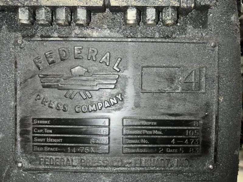 46 TON FEDERAL OBI PRESS