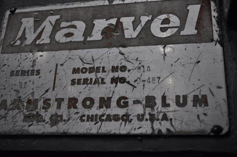 18" x 20" MARVEL VERTICAL BAND SAW