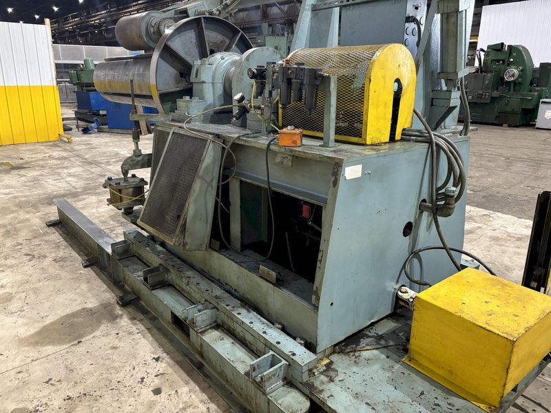 20,000 X 84" LBS ROWE MOTORIZED COIL REEL UNCOILER WITH OVERARM SUPPORT: STOCK #21270